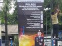 Polsek Krembangan Pasang Banner Himbauan Menyambut Malam Tahun Baru