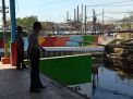 Polsek Asemrowo Pantau Level Air di Rumah Pompa Balong II, Antisipasi Musibah Banjir