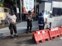 Urkes Polres Tanjung Perak Lakukan Pengecekan Suhu Badan, Cegah Penyebaran Covid-19