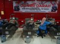 Peringati HUT Bhayangkara Ke-75, Polres Tanjung Perak Gelar Donor Darah Ke Kantor PMI