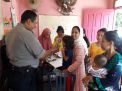 Babinkamtibmas Ujung Lakukan Pendampingan di Acara Imunisasi Balita