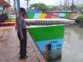 Personil Polsek Asemrowo Pantau Debit Air di Rumah Pompa, Antisipasi Banjir