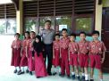Babinkamtibmas Bulak Sambang SD Triguna Bakti Titip Pesan Rajin Belajar