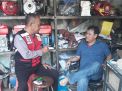 Babinkamtibmas Nyamplungan Patroli Pertokoan, Titip Pesan Kamtibmas