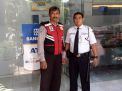 Babinkamtibmas Perak Timur Patroli Kantor Bank BRI Jalan Rajawali