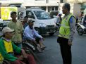 Babinkamtibmas Nyamplungan Sampaikan Pesan Ketertiban