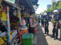 Satsabhara Polres Tanjung Perak Patroli Pasar Ujung, Sampaikan Himbuan Waspada 3C