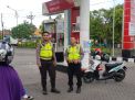 Polsek Semampir Patroli SPBU, Antisipasi Kriminalitas & Peredaran Uang Palsu
