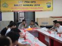 Kapolres Tanjung Perak Bersama PJU Gelar Latihan  Pra Ops Semeru 2018