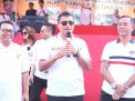 Polres Tanjung Perak Sosialisasi Millenial Road Safety Festival di Acara HUT Satpam