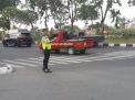 Polsek Asemrowo Atur Lalu Lintas Sore di Titik Rawan Macet