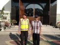 Pengamanan Kebaktian Minggu di Gereja Santo Mikael
