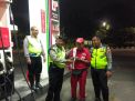 Patroli SPBU di Malam Hari, Polsek Pabean Cantikan Beri Himbauan Waspada Jambret