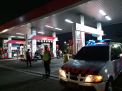 Polsek Pabean Cantikan Gelar Patroli Malam di SPBU, Sampaikan Himbauan Waspada Kriminalitas