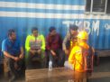 Satsabhara Polres Tanjung Perak Sampaikan Pesan Kamtibmas Kepada TKBM