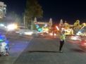 Satlantas Polres Tanjung Perak Lakukan Pengaturan di Malam Hari