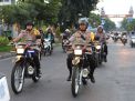 Pantau Keamanan Jelang Pemilu, Kapolres Tanjung Perak Lakukan Show of Force