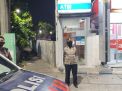 Pantau Keamanan Gerai ATM, Polsek Kenjeran Lakukan Patroli Malam