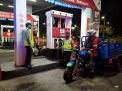 Polsek Pabean Cantikan Lakukan Patroli Malam di SPBU, Sampaikan Pesan Waspada 3 C