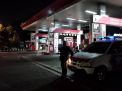 Polsek Pabean Cantikan Gelar Patroli Malam di SPBU, Ingatkan Waspada Uang Palsu