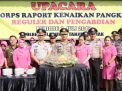 Kapolres Pimpin Upacara Kenaikan Pangkat