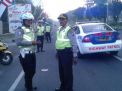 Personil Satlantas Amankan Jalan Sehat SMA Barunawati
