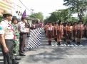 Babinkamtibmas Takal Kedinding Pam Jalan Sehat Pramuka, Peringati Hari Pahlawan
