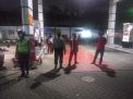 Patroli Malam di SPBU, Polsek Semampir Sampaikan Waspada Jambret