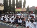 Seluruh PJU & Kapolsek Jajaran Ikuti Sholat Ied di Mapolres Tanjung Perak
