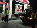 Pantau Keamanan SPBU, Polsek Pabean Cantikan Lakukan Patroli Malam