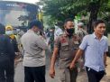 Kapolsek Semampir Bersama Camat Pimpin Operasi Masker di Jalan Pegirian