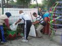 Babinkamtibmas Polsek Asemrowo Ikuti Kegiatan Kerja Bakti Bersama Warga