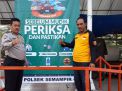 Babinkamtibmas Ampel Lakukan Pemasangan Spanduk Himbauan Mudik Aman