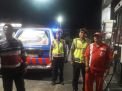 Patroli SPBU di Malam Hari, Polsek Pabean Cantikan Sampaikan Pesan Waspada Uang Palsu