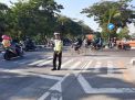 Unit Lantas Polsek Kenjeran Lakukan Pengaturan Pagi, Cegah Kemacetan