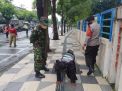 Polsek Pabean Cantikan Lakukan Operasi Penertiban Masker Bareng Satpol PP & TNI di Jalan Stasiun Kota