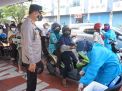 Gerai Vaksin Merdeka Dosis 2 Polres Tanjung Perak Dibanjiri Peserta
