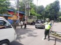 Polsek Pabean Cantikan Gelar Operasi Penertiban Masker Bareng Satpol PP & Linmas Di Jalan Waspada