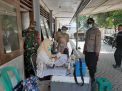 Polsek Pabean Cantikan Lakukan Pengamanan Vaksinasi Rutin Untuk Masyarakat Umum