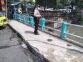 Polsek Pabean Cantikan Cek Ketinggian Sungai Kalimas, Antisipasi Adanya Potensi Banjir