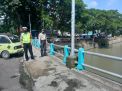 Polsek Pabean Cantikan Lakukan Patroli Pemantauan Debit Air Sungai, Terpantau Situasi Masih Aman