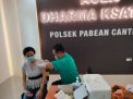Polsek Pabean Cantikan Laksanakan Kegiatan Vaksinasi Covid-19 Booster Astra Zeneca Untuk Masyarakat Umum