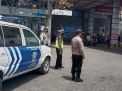 Polsek Krembangan Laksanakan Patroli Ke SPBU, Antisipasi Adanya Antrian Panjang