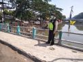 Polsek Pabean Cantikan Cek Sungai Kalimas, Antisipasi Adanya Potensi Banjir