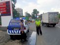 Polsek Krembangan Laksanakan Patroli Pemantauan di Sepkitaran SPBU, Terpantau Antrian Normal