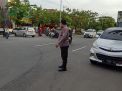 Waspada Kemacetan, Personil Lalu Lintas Polsek Krembangan Lakukan Patroli Sore