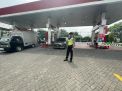 Personil Polsek Pabean Cantikan Lakukan Patroli Keamanan di SPBU, Ingatkan Petugas Untuk Selalu Waspada
