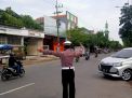 Polsek Krembangan Laksanakan Pengaturan Lalu Lintas Pagi, Situasi Terpantau Aman dan Terkendali