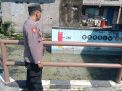 Polsek Krembangan Pantau Ketinggian Debit Sungai Tanjung Sadari, Terpantau Dalam Batas Normal