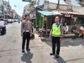 Polsek Pabean Cantikan Laksanakan Pemantauan Arus Lalu Lintas di Pasar Bong, Situasi Terpantau Lancar